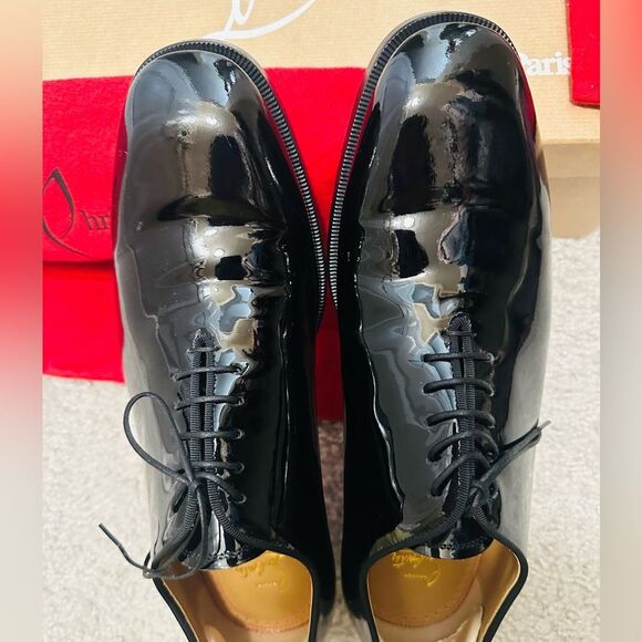 Christian Louboutin Corteo Flat - Patent Leather Oxford Shoe - Picture 3 of 6